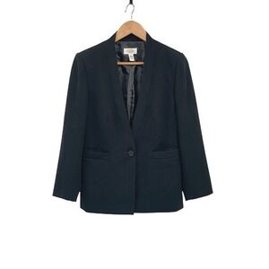 Talbots Blazer Suit‎ Jacket Women Size 4 Black